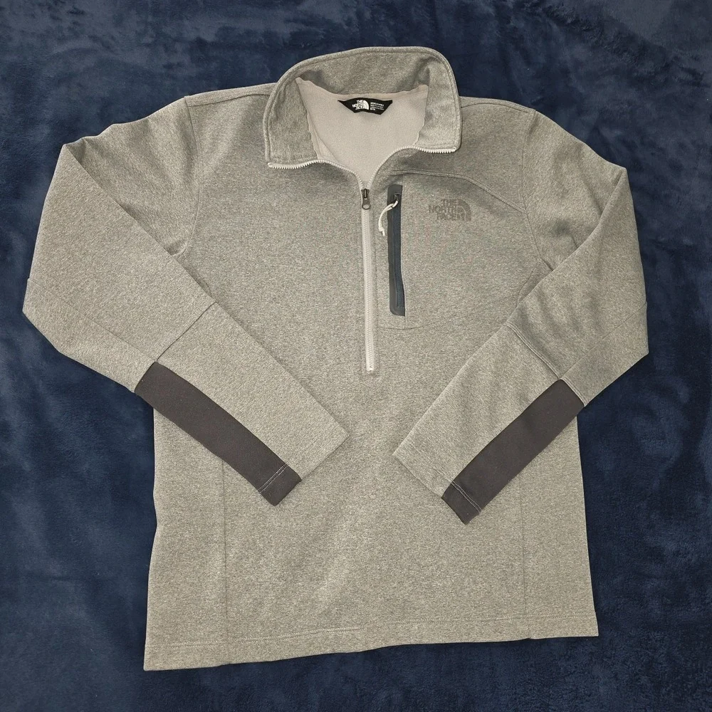 The North Face Men's Half Zip Pullover Sweatshirt Gray‎ Size Medium